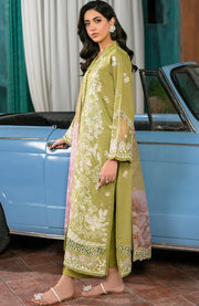 Zarif - Lamhay Luxury Lawn'25 By Zarif Embroidered Suits Unstitched 3 Piece - Summer Collectiom - aubranz.com