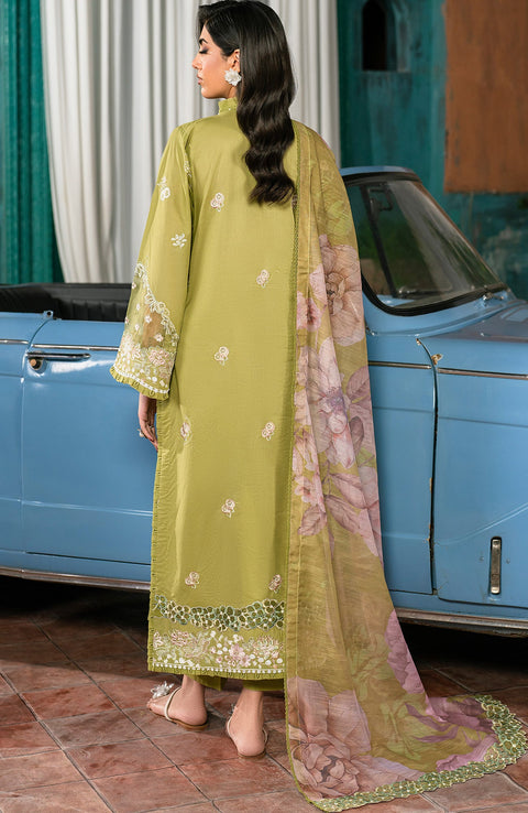 Zarif - Lamhay Luxury Lawn'25 By Zarif Embroidered Suits Unstitched 3 Piece - Summer Collectiom - aubranz.com