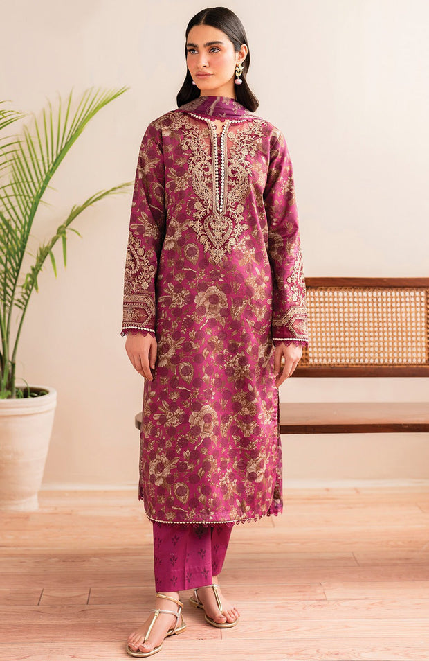 Xenia - XENIA PRINTKARI LAWN'25 EMBROIDERED SUITS UNSTITCHED 3 PIECE - SUMMER COLLECTION - aubranz.com