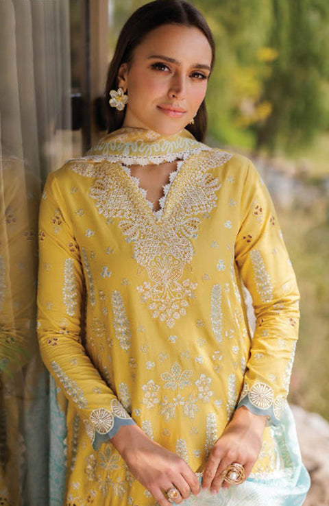 Xenia - Xenia Luxury Lawn'25 Embroidered Suits Unstitched 3 Piece - Summer Collection - aubranz.com