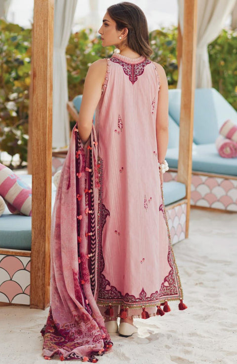 Fta - WES LUXURY LAWN'25 BY FARAH TALIB AZIZ EMBROIDERED SUITS UNSTITCHED 3 PIECE - SUMMER COLLECTION - aubranz.com