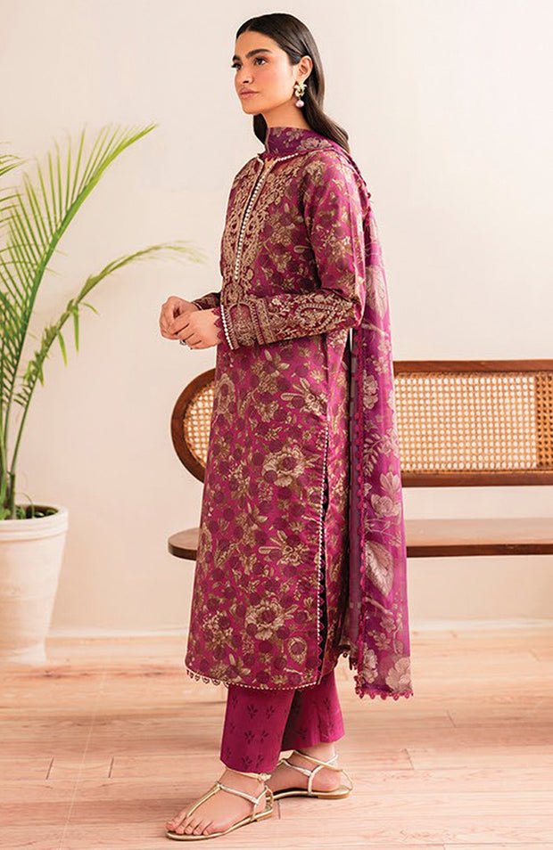 Xenia - XENIA PRINTKARI LAWN'25 EMBROIDERED SUITS UNSTITCHED 3 PIECE - SUMMER COLLECTION - aubranz.com
