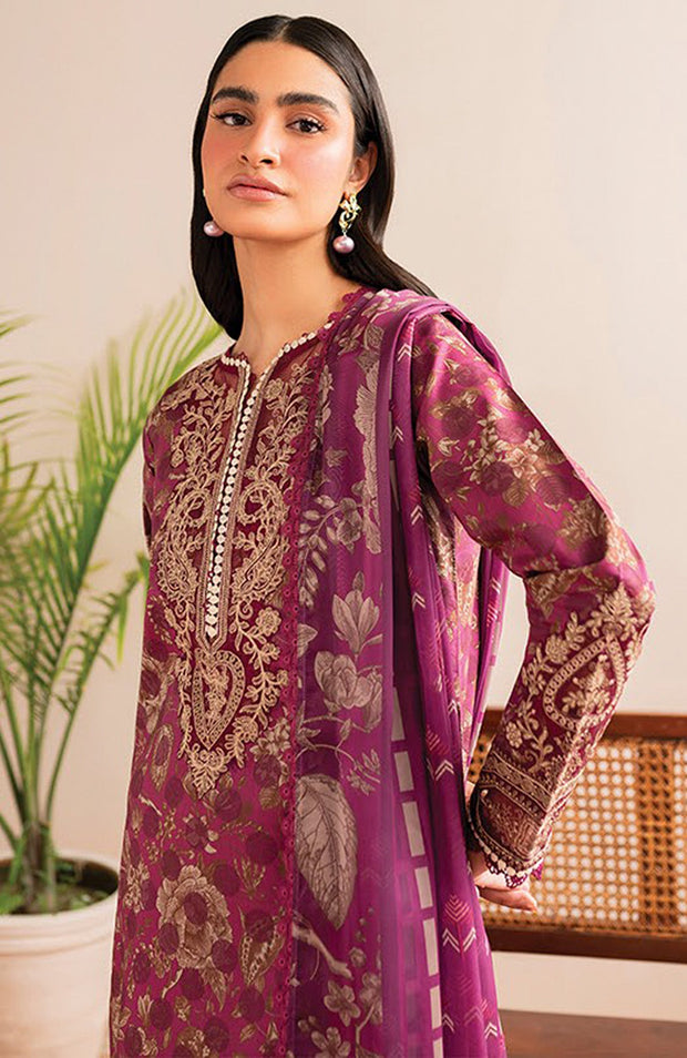 Xenia - XENIA PRINTKARI LAWN'25 EMBROIDERED SUITS UNSTITCHED 3 PIECE - SUMMER COLLECTION - aubranz.com