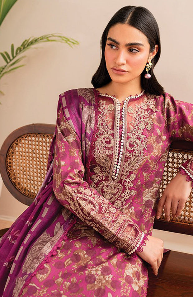 Xenia - XENIA PRINTKARI LAWN'25 EMBROIDERED SUITS UNSTITCHED 3 PIECE - SUMMER COLLECTION - aubranz.com