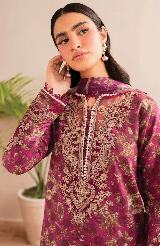 Xenia - XENIA PRINTKARI LAWN'25 EMBROIDERED SUITS UNSTITCHED 3 PIECE - SUMMER COLLECTION - aubranz.com