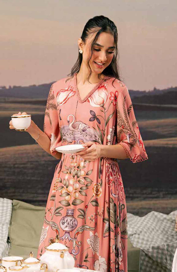 Mariab - M BASIC PRE-FALL CASUAL'25 BY MARIA B PRINTED ARABIC LAWN SUITS UNSTITCHED 3 PIECE - SUMMER COLLECTION - aubranz.com