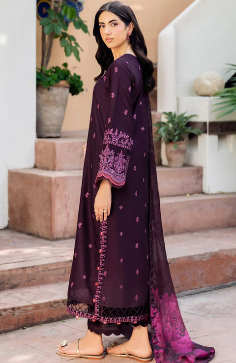 Zarif - Nura Textured Lawn'25 By Zarif Embroidered Suits Unstitched 3 Piece - Summer Collection - aubranz.com