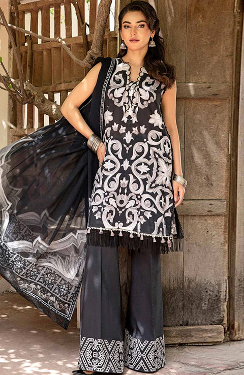 Mariab - M Basic Eid II Collection'25 Printed Lawn Suits Unstitched 3 piece - summer collection - aubranz.com
