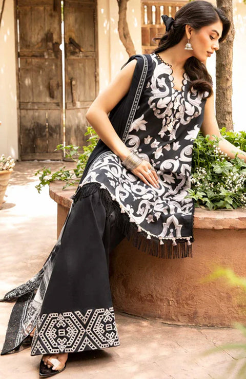 Mariab - M Basic Eid II Collection'25 Printed Lawn Suits Unstitched 3 piece - summer collection - aubranz.com
