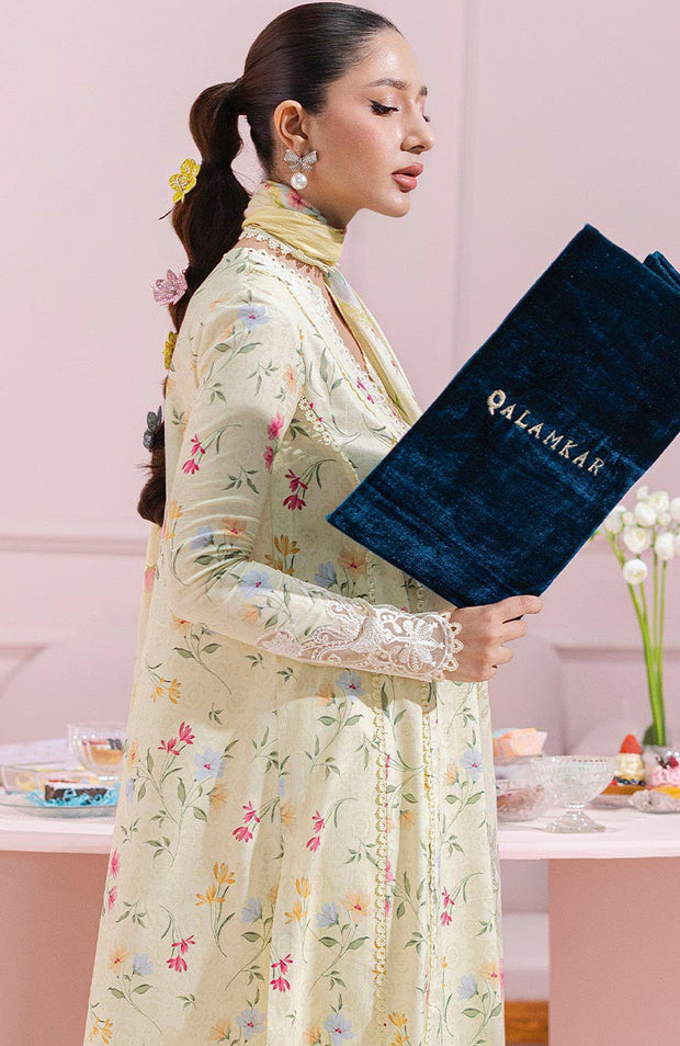 Qalamkar - Q Prints Vol II'25 by Qalamkar Printed Lawn Suits Unstitched 3 Piece - Summer Collection - aubranz.com