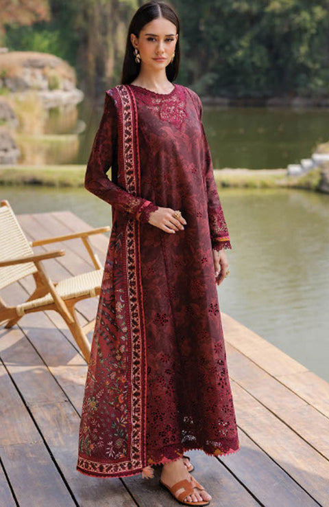 Xenia - Xenia Luxury Lawn'25 Embroidered Suits Unstitched 3 Piece - Summer Collection - aubranz.com
