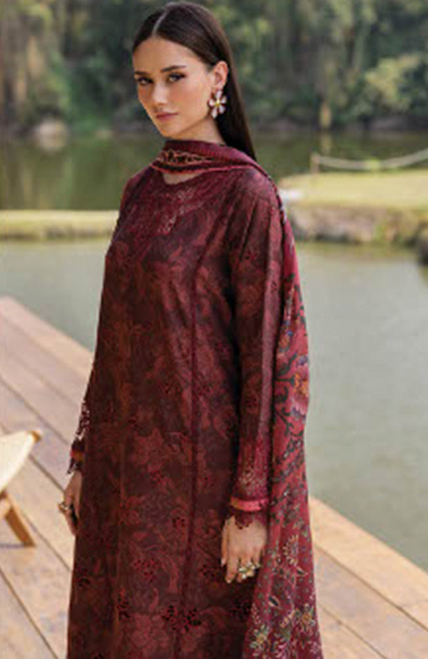 Xenia - Xenia Luxury Lawn'25 Embroidered Suits Unstitched 3 Piece - Summer Collection - aubranz.com