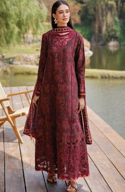 Xenia - Xenia Luxury Lawn'25 Embroidered Suits Unstitched 3 Piece - Summer Collection - aubranz.com