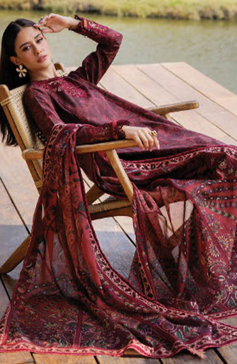 Xenia - Xenia Luxury Lawn'25 Embroidered Suits Unstitched 3 Piece - Summer Collection - aubranz.com