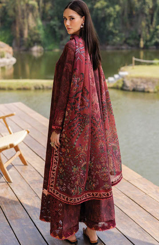 Xenia - Xenia Luxury Lawn'25 Embroidered Suits Unstitched 3 Piece - Summer Collection - aubranz.com