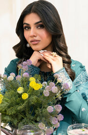 Zarif - Lamhay Luxury Lawn'25 By Zarif Embroidered Suits Unstitched 3 Piece - Summer Collectiom - aubranz.com