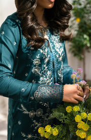 Zarif - Lamhay Luxury Lawn'25 By Zarif Embroidered Suits Unstitched 3 Piece - Summer Collectiom - aubranz.com