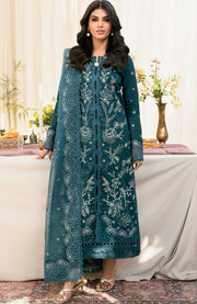 Zarif - Lamhay Luxury Lawn'25 By Zarif Embroidered Suits Unstitched 3 Piece - Summer Collectiom - aubranz.com