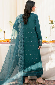Zarif - Lamhay Luxury Lawn'25 By Zarif Embroidered Suits Unstitched 3 Piece - Summer Collectiom - aubranz.com