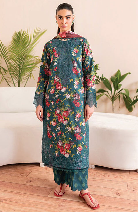 Xenia - XENIA PRINTKARI LAWN'25 EMBROIDERED SUITS UNSTITCHED 3 PIECE - SUMMER COLLECTION - aubranz.com