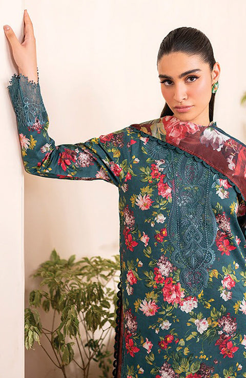 Xenia - XENIA PRINTKARI LAWN'25 EMBROIDERED SUITS UNSTITCHED 3 PIECE - SUMMER COLLECTION - aubranz.com