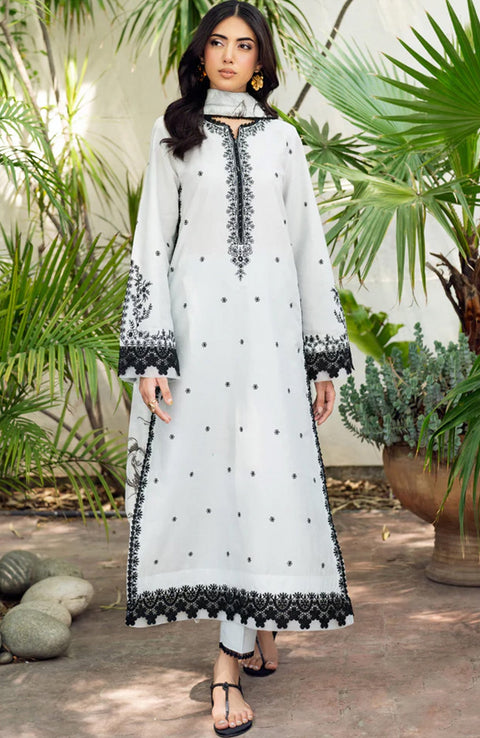 Zarif - Nura Textured Lawn'25 By Zarif Embroidered Suits Unstitched 3 Piece - Summer Collection - aubranz.com