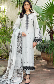 Zarif - Nura Textured Lawn'25 By Zarif Embroidered Suits Unstitched 3 Piece - Summer Collection - aubranz.com