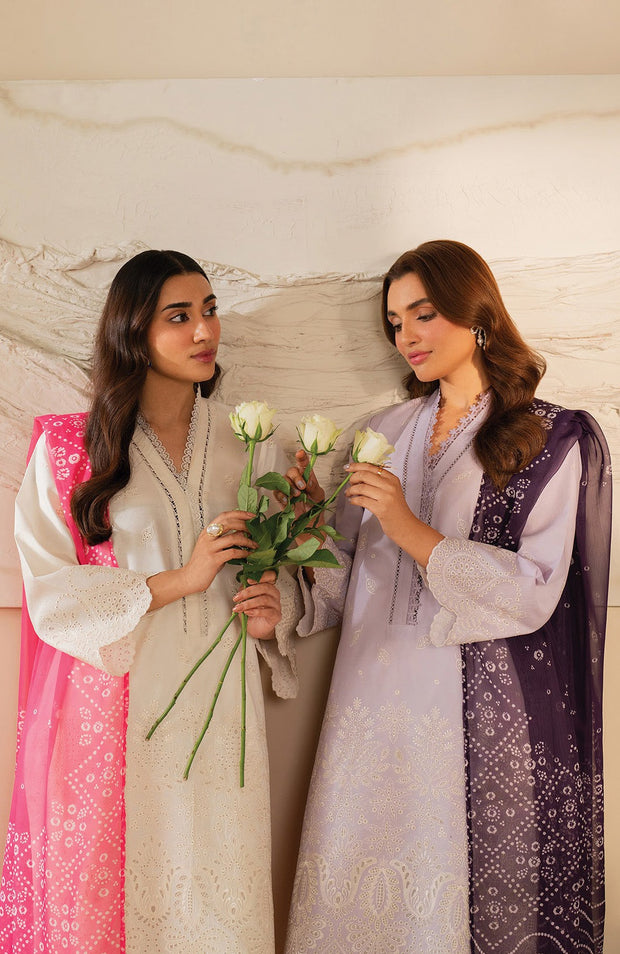 Xenia - Xenia Lawn'25 Embroidered Suits Unstitched 3 Piece - Summer Collection - aubranz.com