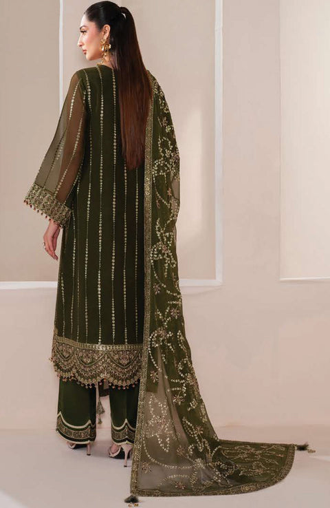 Alizehbybilal - Alizeh Reena Handcrafted Eid Edit'25 Embroidered Chiffon Suits Unstitched 3 Piece - Summer Collection - aubranz.com