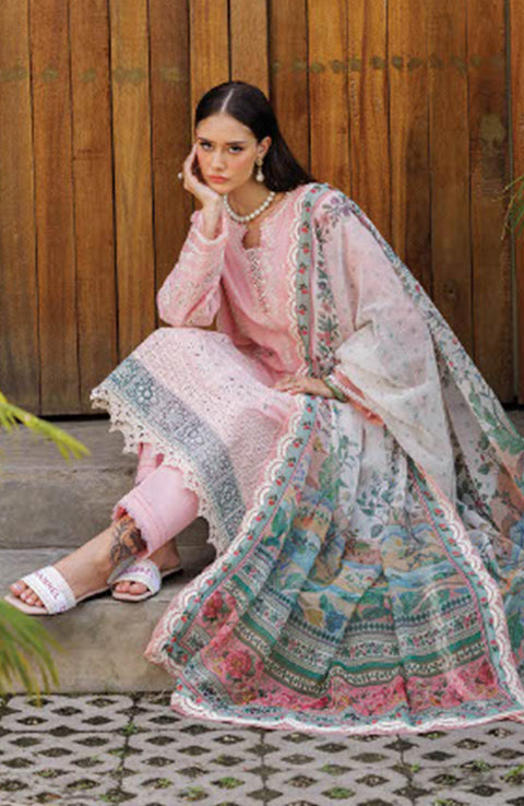 Xenia - Xenia Luxury Lawn'25 Embroidered Suits Unstitched 3 Piece - Summer Collection - aubranz.com