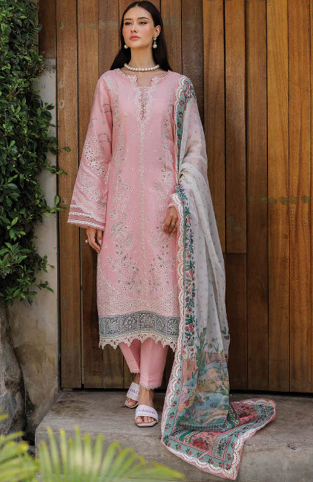 Xenia - Xenia Luxury Lawn'25 Embroidered Suits Unstitched 3 Piece - Summer Collection - aubranz.com