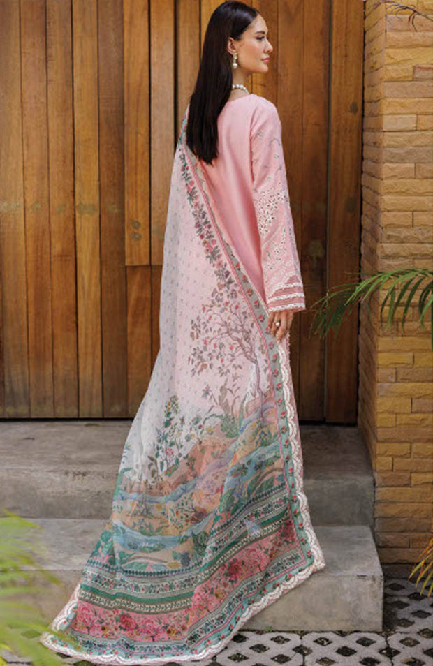 Xenia - Xenia Luxury Lawn'25 Embroidered Suits Unstitched 3 Piece - Summer Collection - aubranz.com