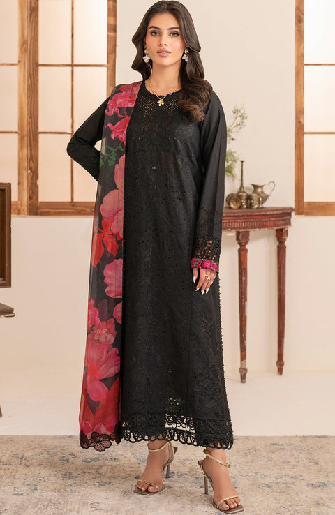 Zarif - Lamhay Luxury Lawn'25 By Zarif Embroidered Suits Unstitched 3 Piece - Summer Collectiom - aubranz.com