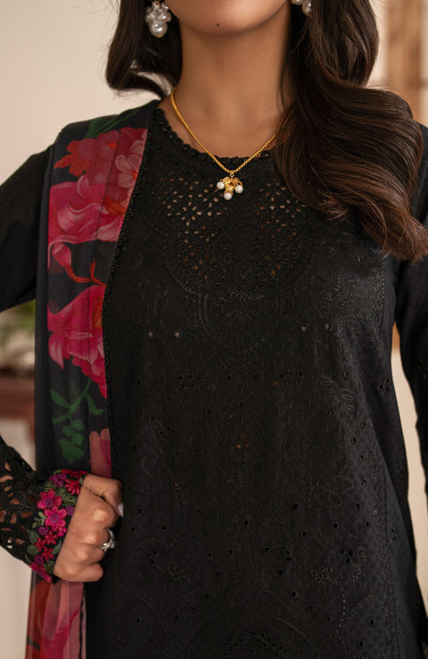 Zarif - Lamhay Luxury Lawn'25 By Zarif Embroidered Suits Unstitched 3 Piece - Summer Collectiom - aubranz.com