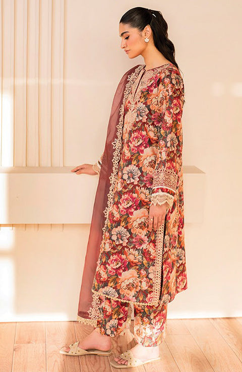Xenia - XENIA PRINTKARI LAWN'25 EMBROIDERED SUITS UNSTITCHED 3 PIECE - SUMMER COLLECTION - aubranz.com