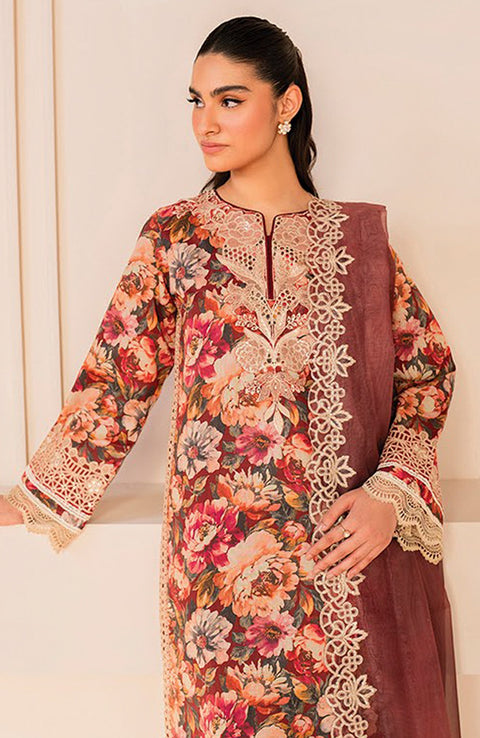 Xenia - XENIA PRINTKARI LAWN'25 EMBROIDERED SUITS UNSTITCHED 3 PIECE - SUMMER COLLECTION - aubranz.com