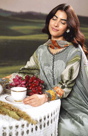 Mariab - M BASIC PRE-FALL CASUAL'25 BY MARIA B PRINTED ARABIC LAWN SUITS UNSTITCHED 3 PIECE - SUMMER COLLECTION - aubranz.com