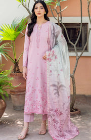 Zarif - Nura Textured Lawn'25 By Zarif Embroidered Suits Unstitched 3 Piece - Summer Collection - aubranz.com