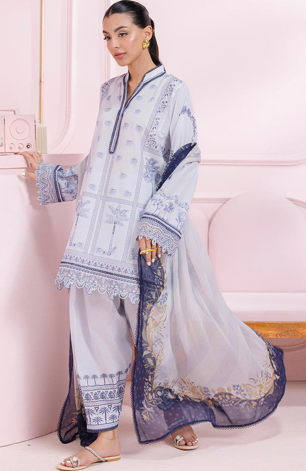 Qalamkar - Q Prints Vol II'25 by Qalamkar Printed Lawn Suits Unstitched 3 Piece - Summer Collection - aubranz.com