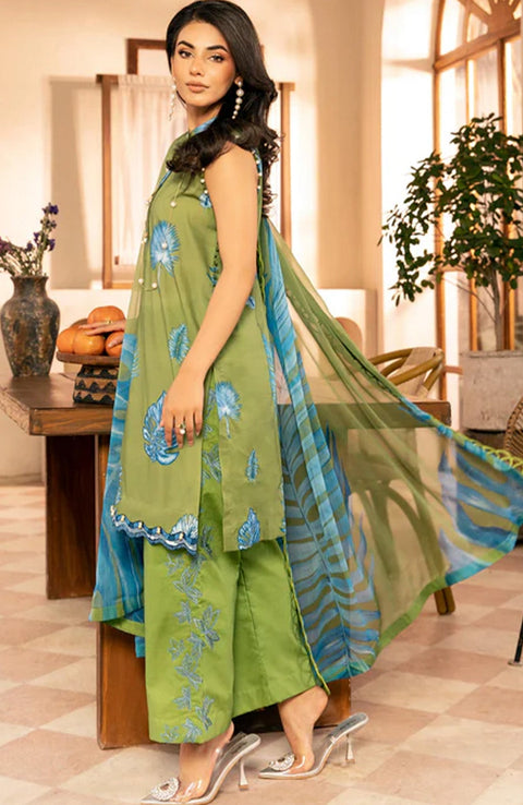 Mariab - M Basic Eid II Collection'25 Printed Lawn Suits Unstitched 3 piece - summer collection - aubranz.com