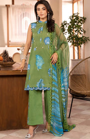 Mariab - M Basic Eid II Collection'25 Printed Lawn Suits Unstitched 3 piece - summer collection - aubranz.com