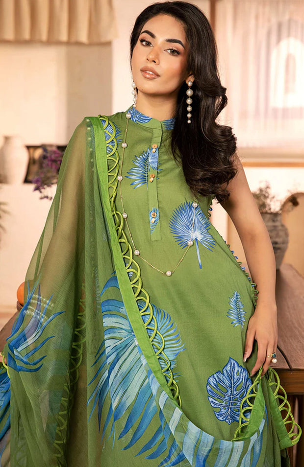 Mariab - M Basic Eid II Collection'25 Printed Lawn Suits Unstitched 3 piece - summer collection - aubranz.com