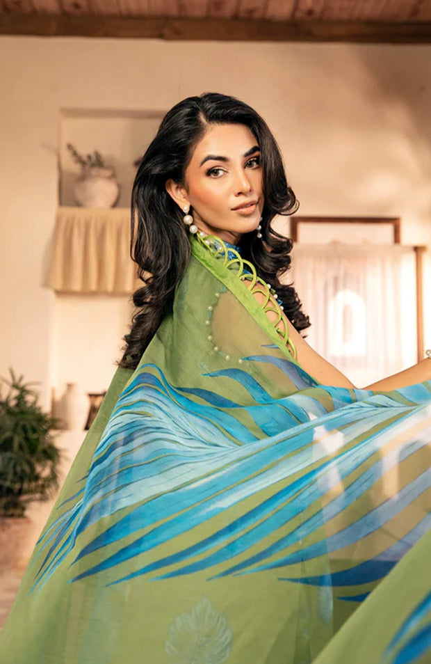 Mariab - M Basic Eid II Collection'25 Printed Lawn Suits Unstitched 3 piece - summer collection - aubranz.com