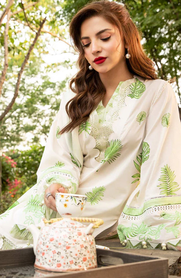 Mariab - M Basic Eid II Collection'25 Printed Lawn Suits Unstitched 3 piece - summer collection - aubranz.com