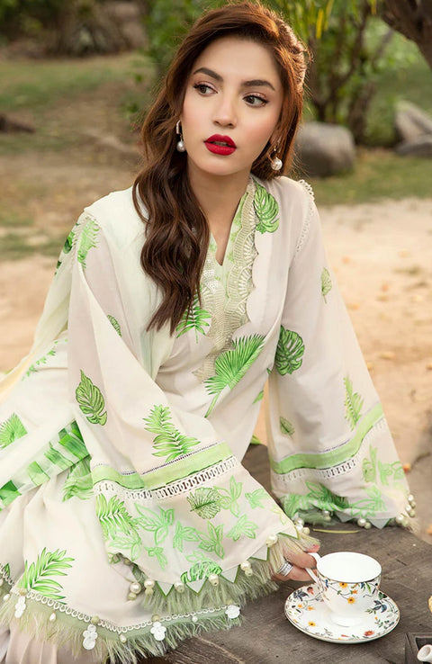 Mariab - M Basic Eid II Collection'25 Printed Lawn Suits Unstitched 3 piece - summer collection - aubranz.com