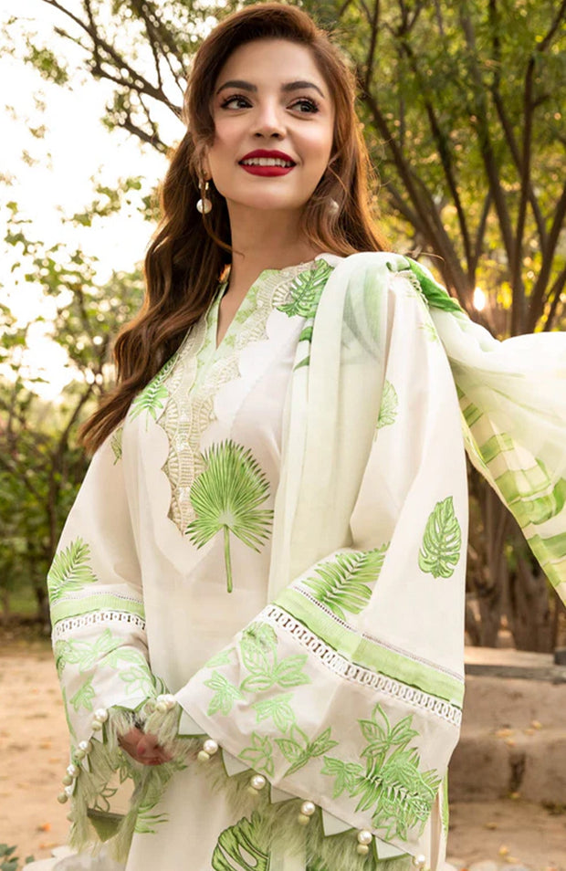 Mariab - M Basic Eid II Collection'25 Printed Lawn Suits Unstitched 3 piece - summer collection - aubranz.com
