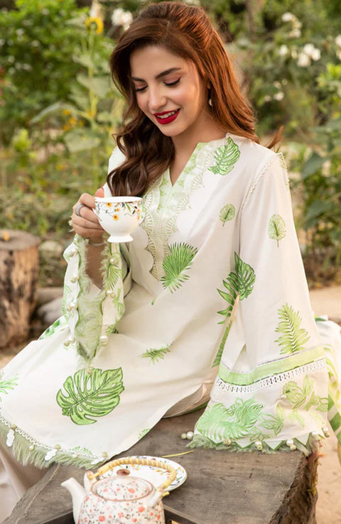 Mariab - M Basic Eid II Collection'25 Printed Lawn Suits Unstitched 3 piece - summer collection - aubranz.com