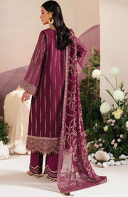 Alizehbybilal - Alizeh Reena Handcrafted Eid Edit'25 Embroidered Chiffon Suits Unstitched 3 Piece - Summer Collection - aubranz.com