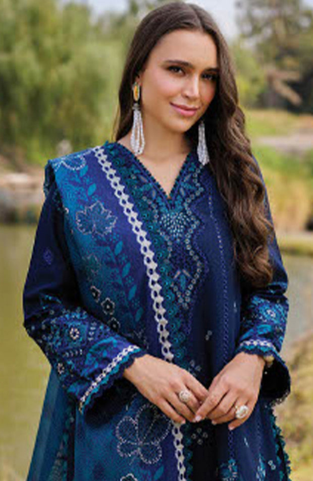 Xenia - Xenia Luxury Lawn'25 Embroidered Suits Unstitched 3 Piece - Summer Collection - aubranz.com