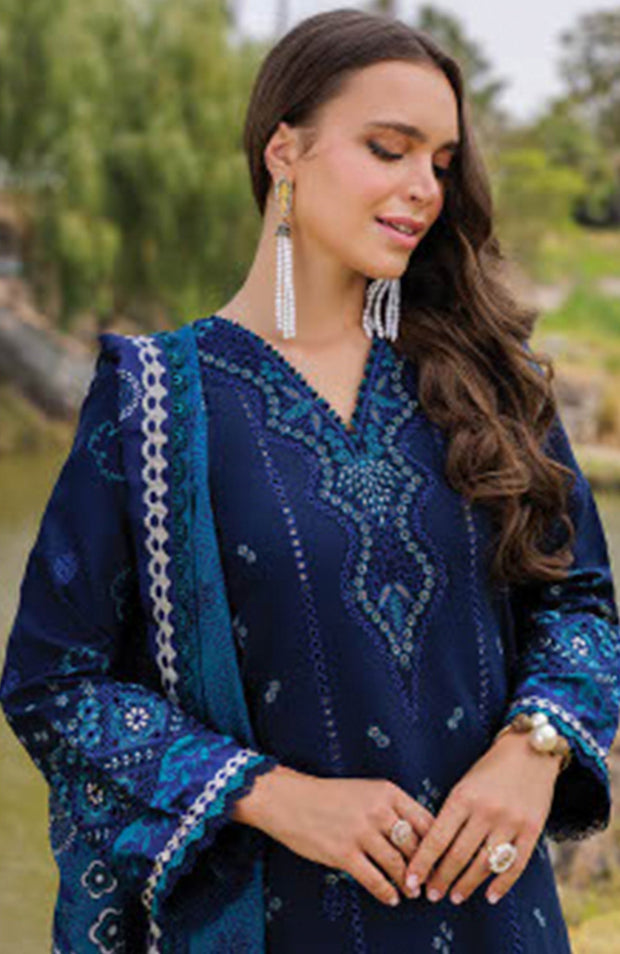 Xenia - Xenia Luxury Lawn'25 Embroidered Suits Unstitched 3 Piece - Summer Collection - aubranz.com